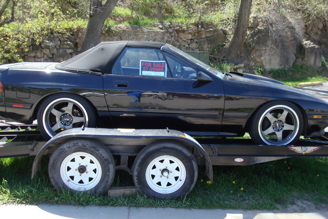 Black Mazda RX7 1988