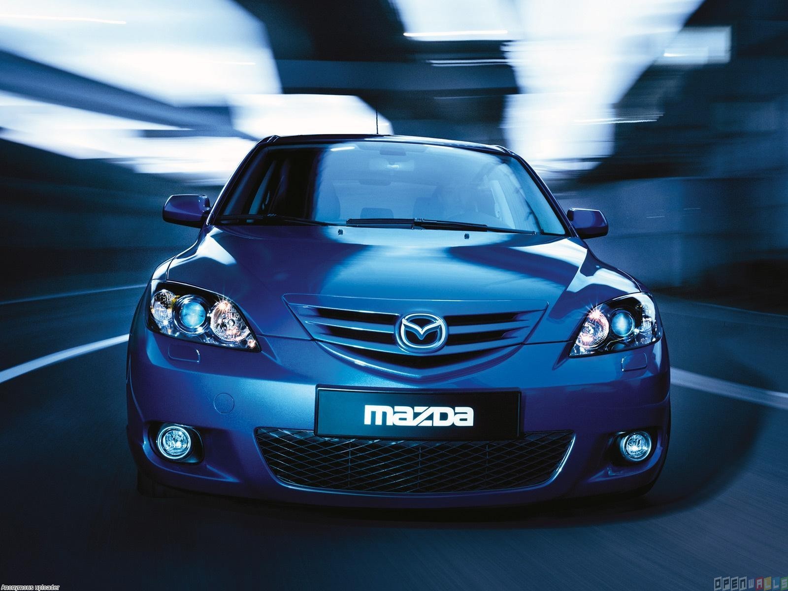 Blue Mazda 3 2015