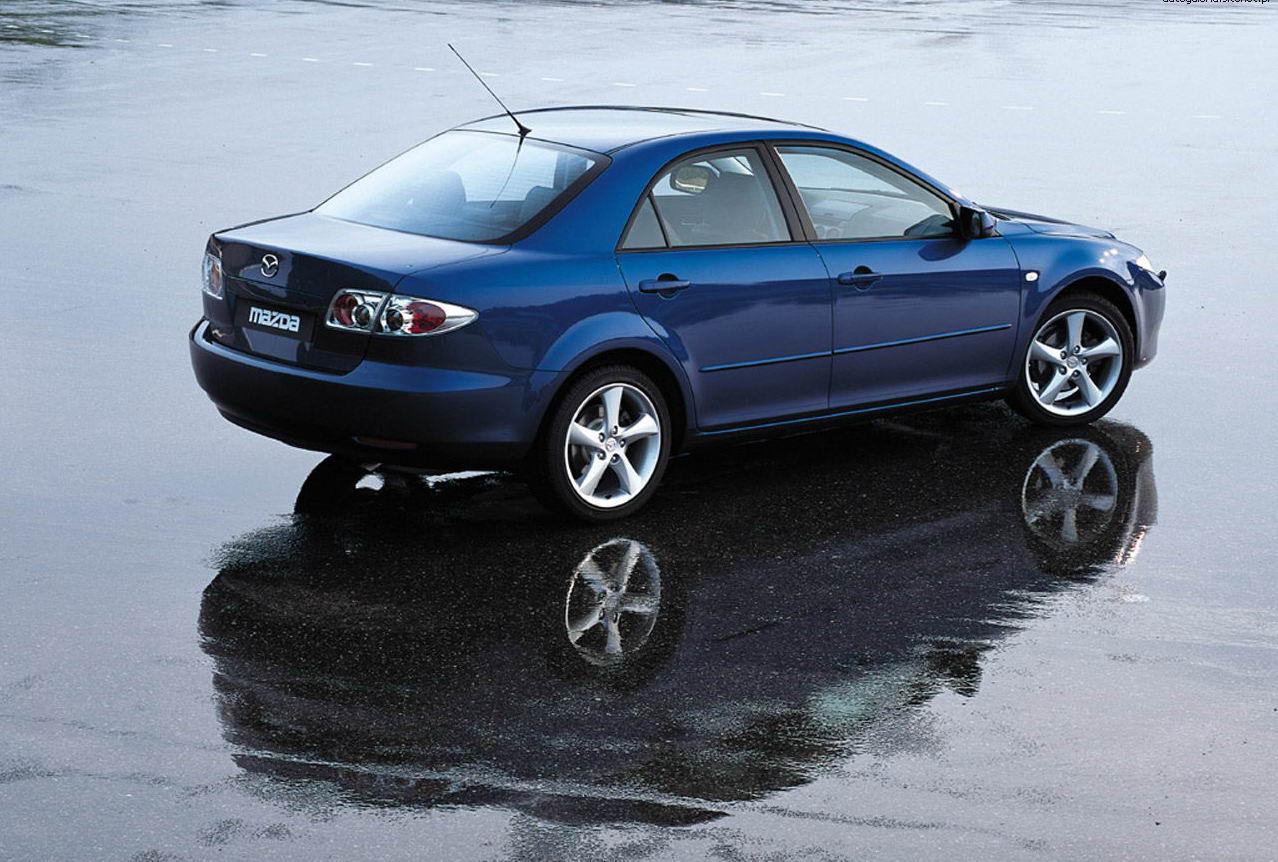 Blue Mazda 6 2002