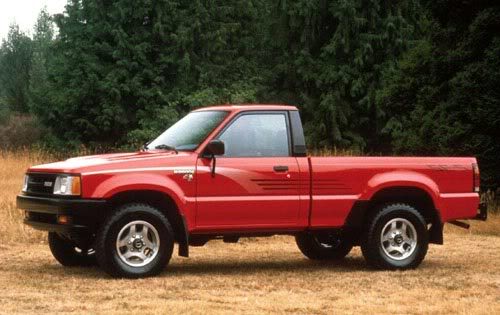 Red Mazda B-2600 1998