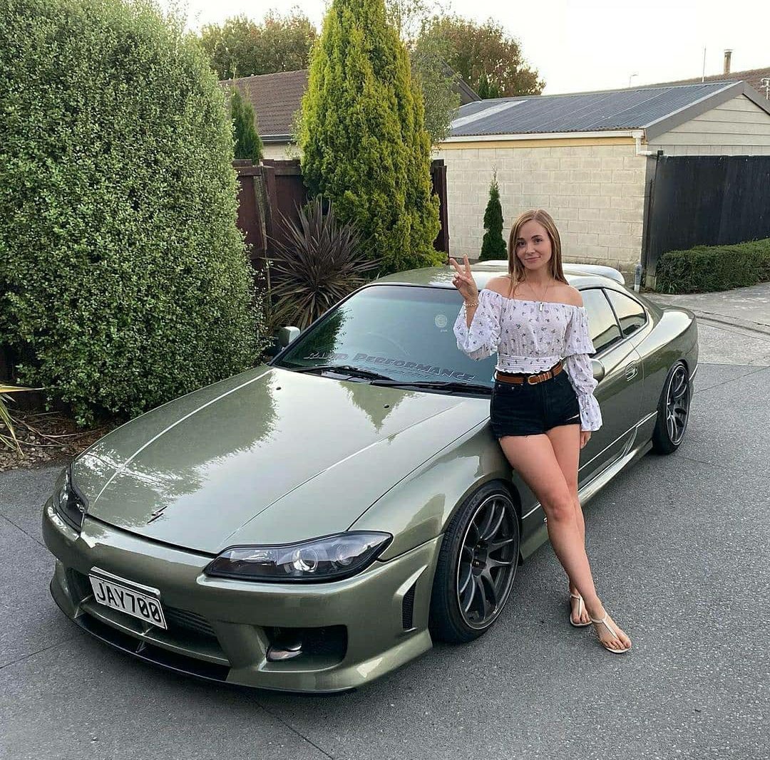 Nissan Silvia 15 with girl photo 19