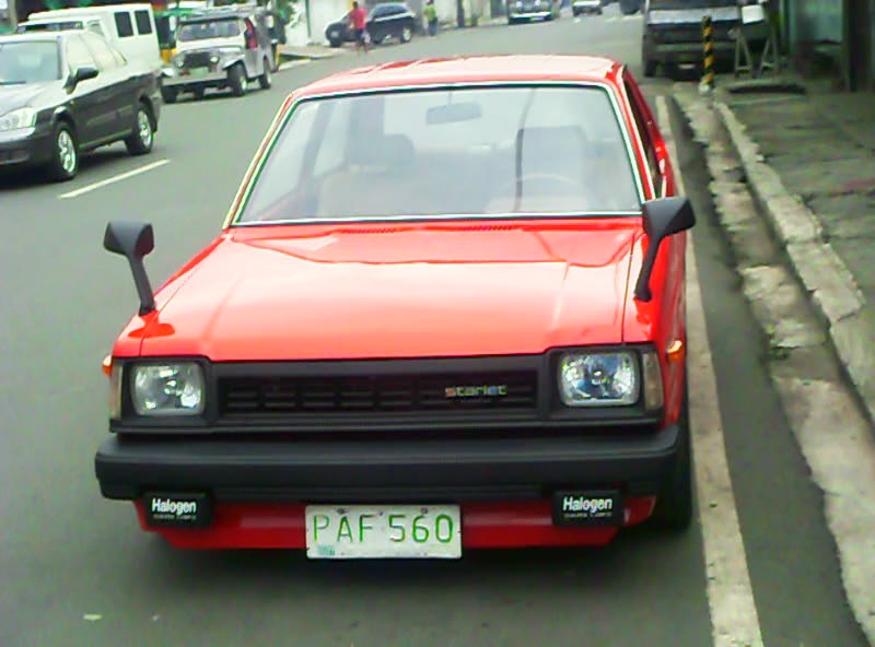 1981 toyota starlet curb weight